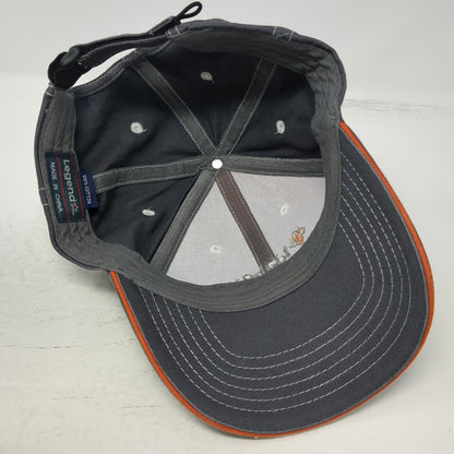 Legend Baseball Cap Orange Gray One Size Idaho AgCredit Slideback Hat Cotton