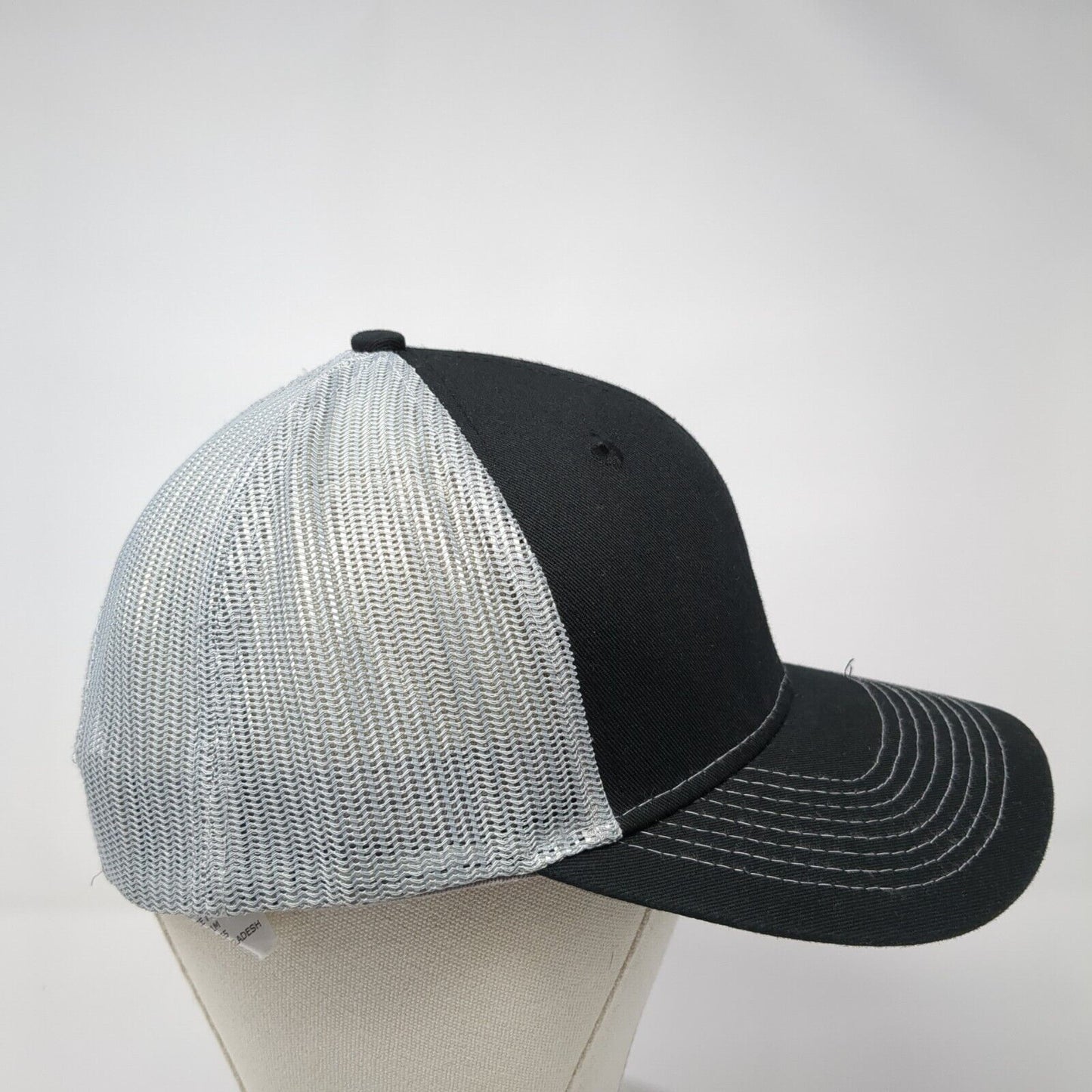 Mitchells Snapback Trucker Hat Black One Size Mesh Back Paramount