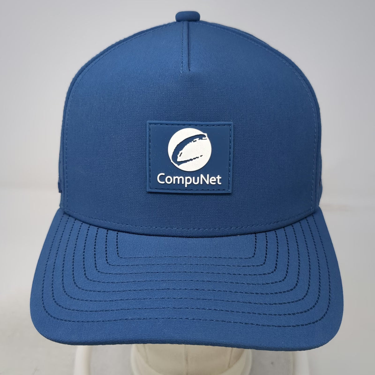 Suay Trucker Hat Blue XL Snapback Perforated Performance CompuNet Logo Patch