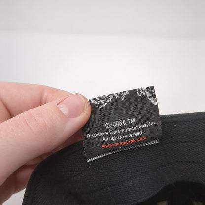 Snake Tattoo Fitted Hat Black One Size Embroidered Miami Ink 6 Panel