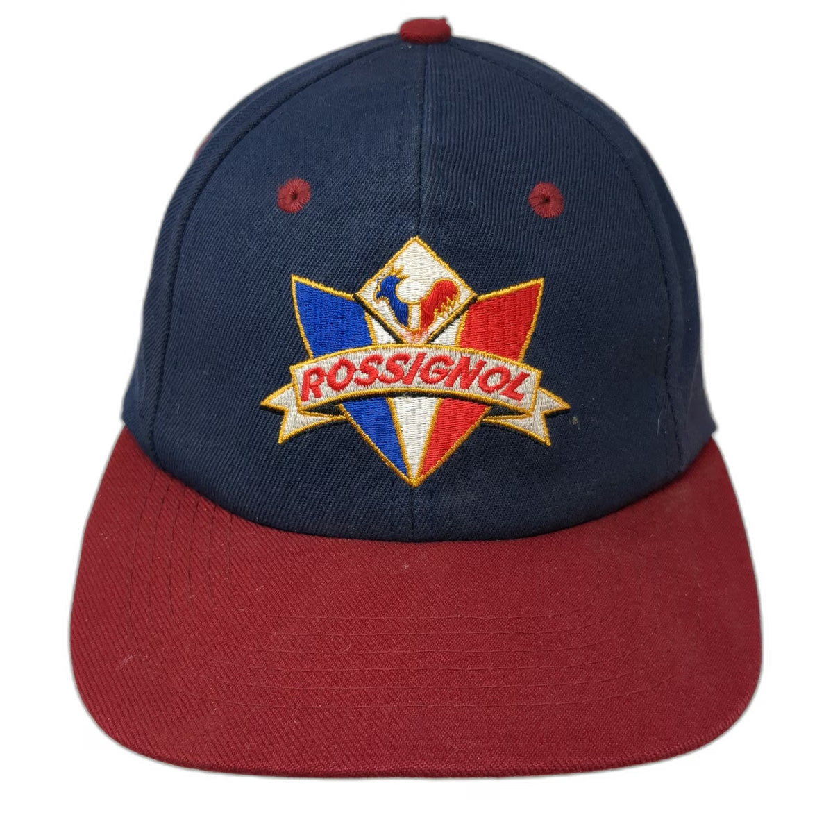 Rossignol Baseball Cap Blue Red One Size Embroidered Logo Strapback Hat Skiing