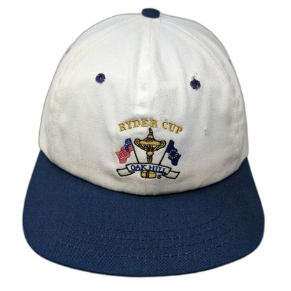 Cali Fame Ryder Cup Oak Hill Golf Hat Baseball Cap White Blue One Size USA Green