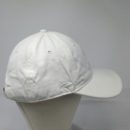 Pukka Baseball Cap White OSFM Slideback Orange Tree Golf Club Embroidered Hat