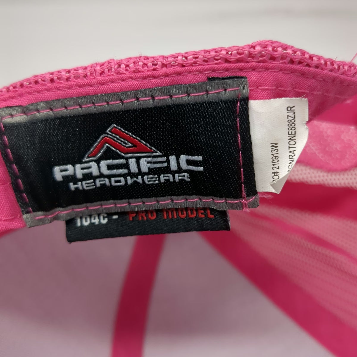 Pacific Headwear Trucker Hat Gray Pink One Size Big Valley Supply Idaho Mesh
