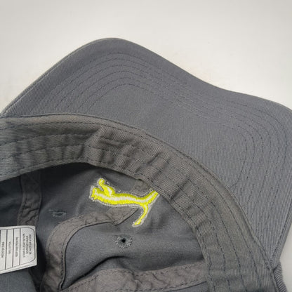 Puma Baseball Cap Gray One Size Leaping Cat Logo Cotton Slideback Buckle Hat