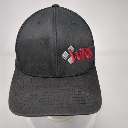 WRS Fitted Trucker Hat Black L/XL Flexfit Mesh Back 6 Panel Port Authority