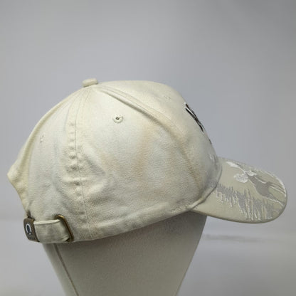 Arctic Circle Enterprises Alaska Baseball Cap Beige OSFM Moose Eagle Hat Pine