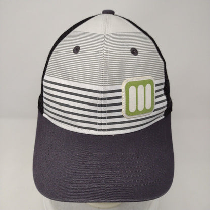 Ahead Snapback Mesh Back Trucker Hat Multicolor OSFA Mid Fit Striped