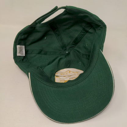 LAVCEI 2017 Strapback Hat Green One Size Adjustable Embroidered 6 Panel Cotton