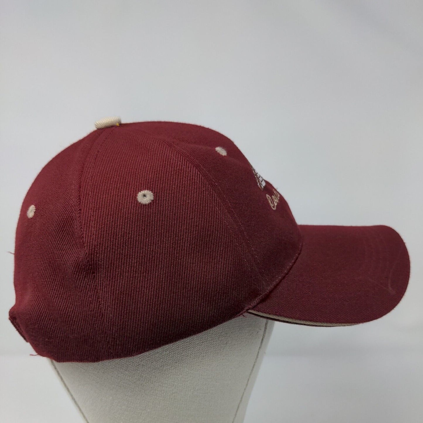 Costa Maya Strapback Hat Red OSFA Adjustable Embroidered 6 Panel