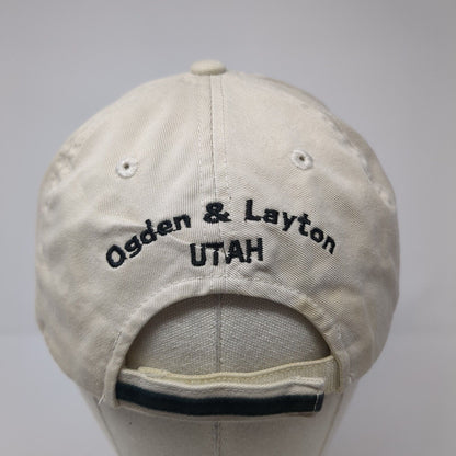 Roosters Brewing Company & Restaurant Strapback Hat Tan OS Adjustable Cotton