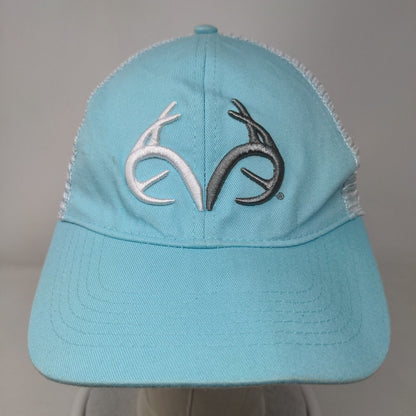 Realtree Snapback Mesh Back Trucker Hat Blue One Size Colorblock