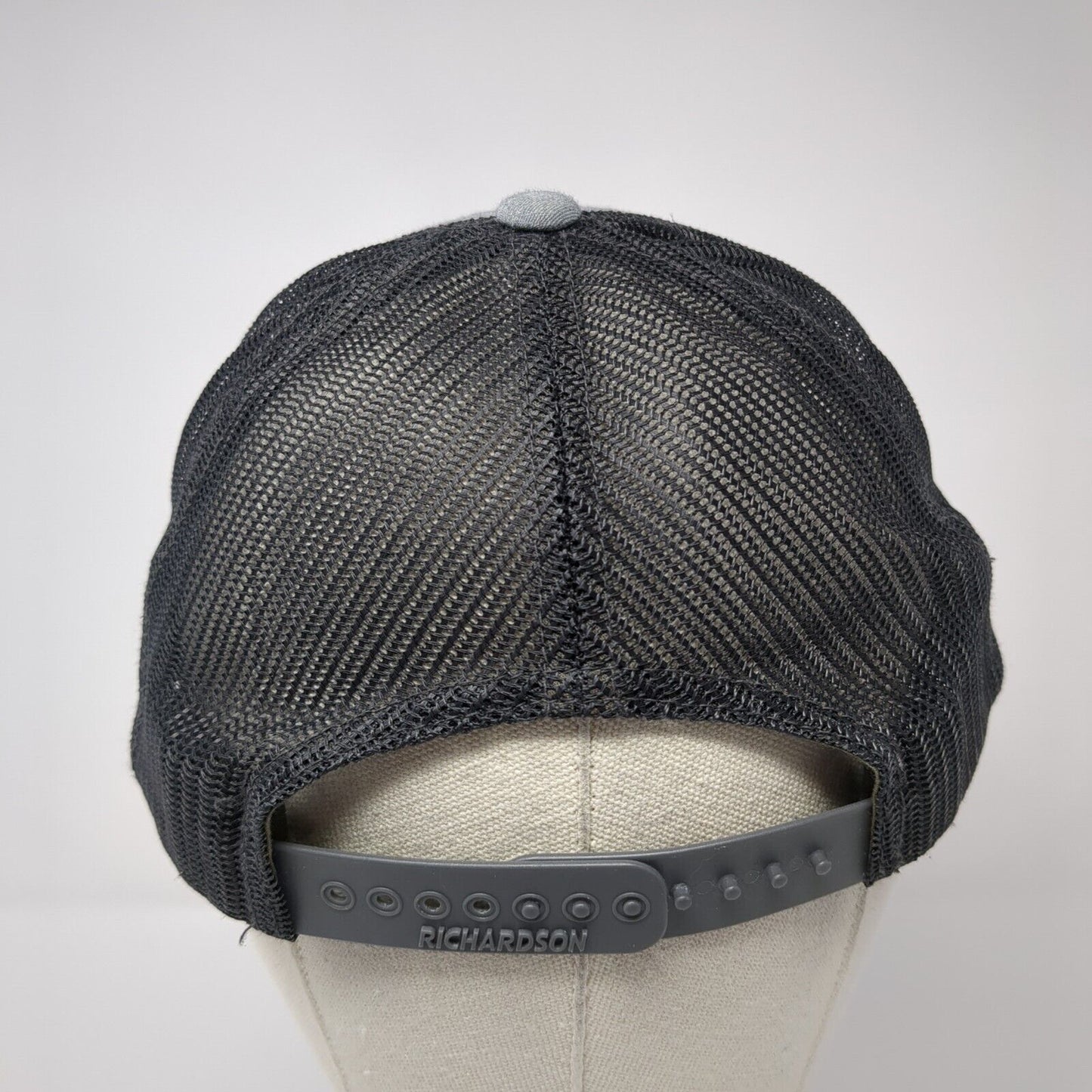 Gravity Oilfield Services Snapback Trucker Hat Gray M/L Mesh Back Richardson