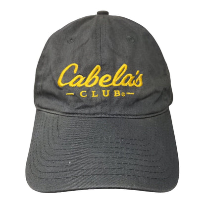 Cabela's Club Slideback Hat Gray OSFM Embroidered Adjustable Vent Holes