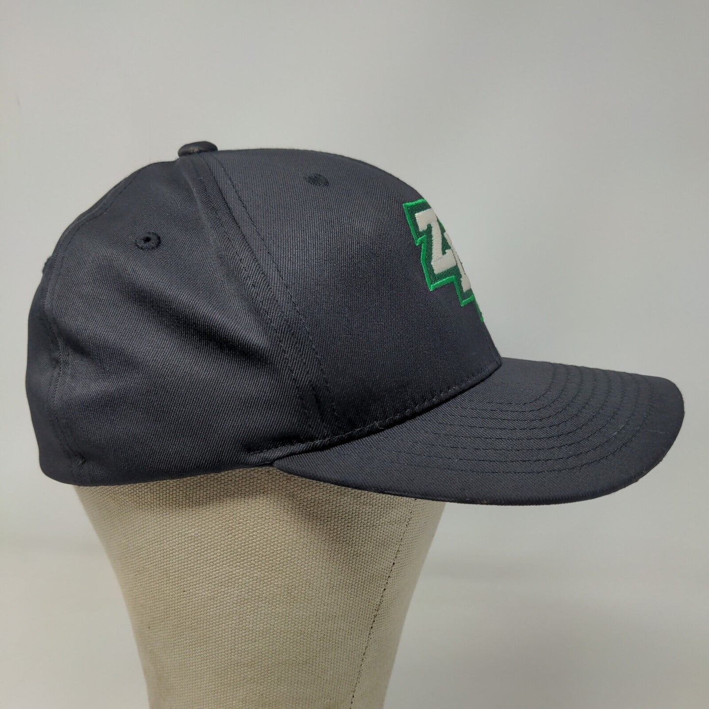 Pacific Headwear Men's Fitted Hat Black Size S-M 476F Embroidered ZLL Logo