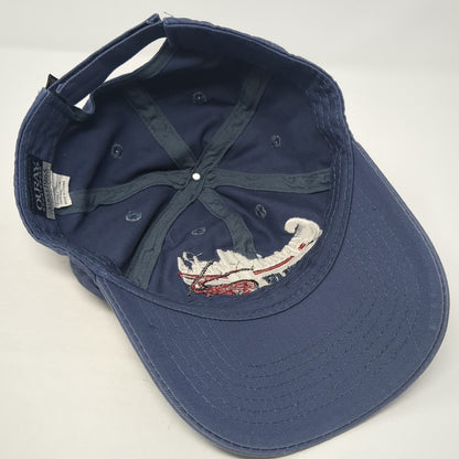 Captain Hook's Big Pine Key Strapback Hat Blue One Size Adjustable Ouray