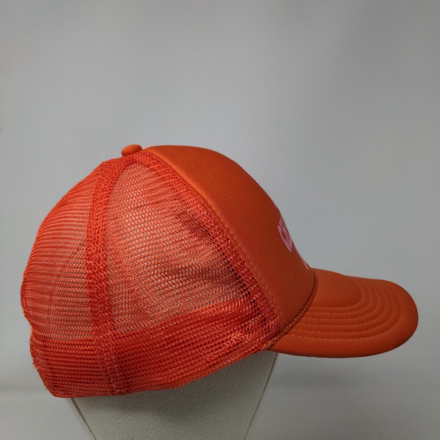 More Champagne Please Snapback Trucker Hat Orange OS Mesh Back Rope Nissun