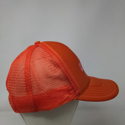 More Champagne Please Snapback Trucker Hat Orange OS Mesh Back Rope Nissun