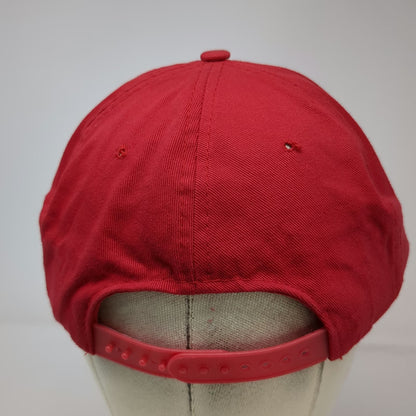 Ama Pro Trucker Red OS Rope Brim Snapback Rollicking Reptile Ranch Cotton Hat