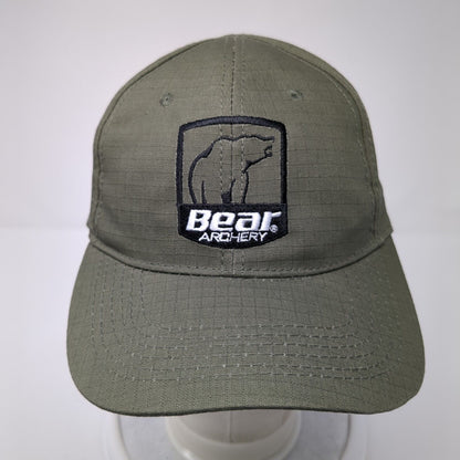 Bear Archery Strapback Hat Brown One Size Embroidered Adjustable
