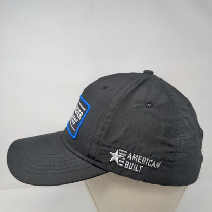 Master Halco Strapback Hat Black One Size Adjustable Embroidered