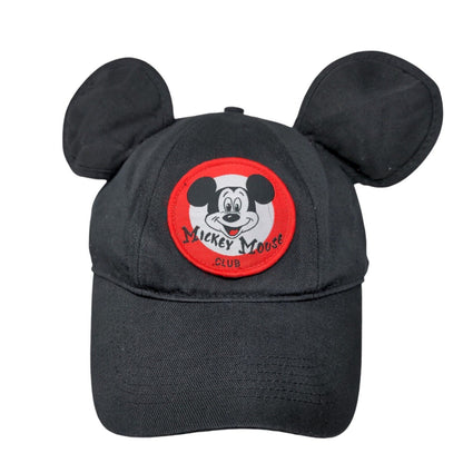 Mickey Mouse Ears Snapback Hat Black Adult Adjustable Patch Disney