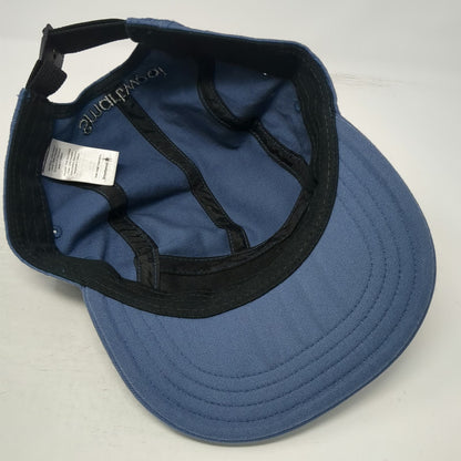Smartwool 5 Panel Blue Hat One Size Adjustable Slideback Logo Pixel Art Patch