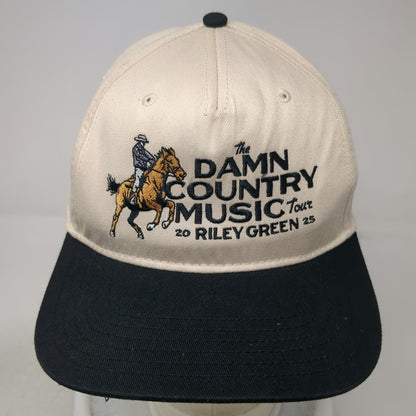 OTTO 5 Panel Beige Black One Size Riley Green Damn Country Music Tour Horse Hat