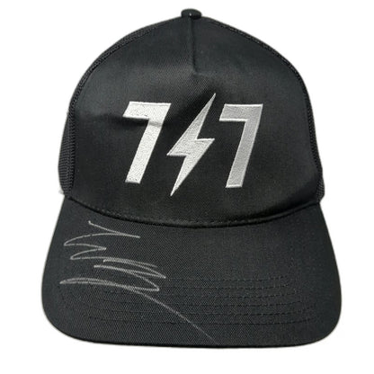 OTTO Warren Zeiders Signed Trucker Hat Black OS Autographed Mesh Snapback Bolt