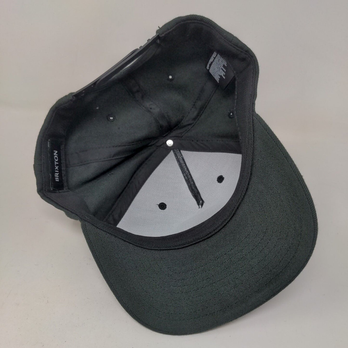 Brixton MFG Co Men's Snapback Hat Black Adjustable Embroidered Logo
