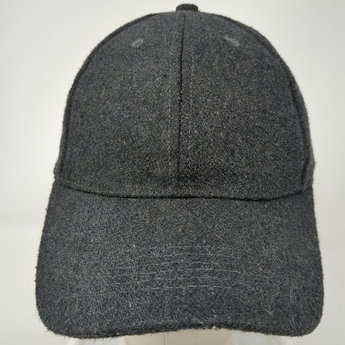 Forever 21 Baseball Cap Gray One Size Strapback Textured Plain Solid Blank Hat