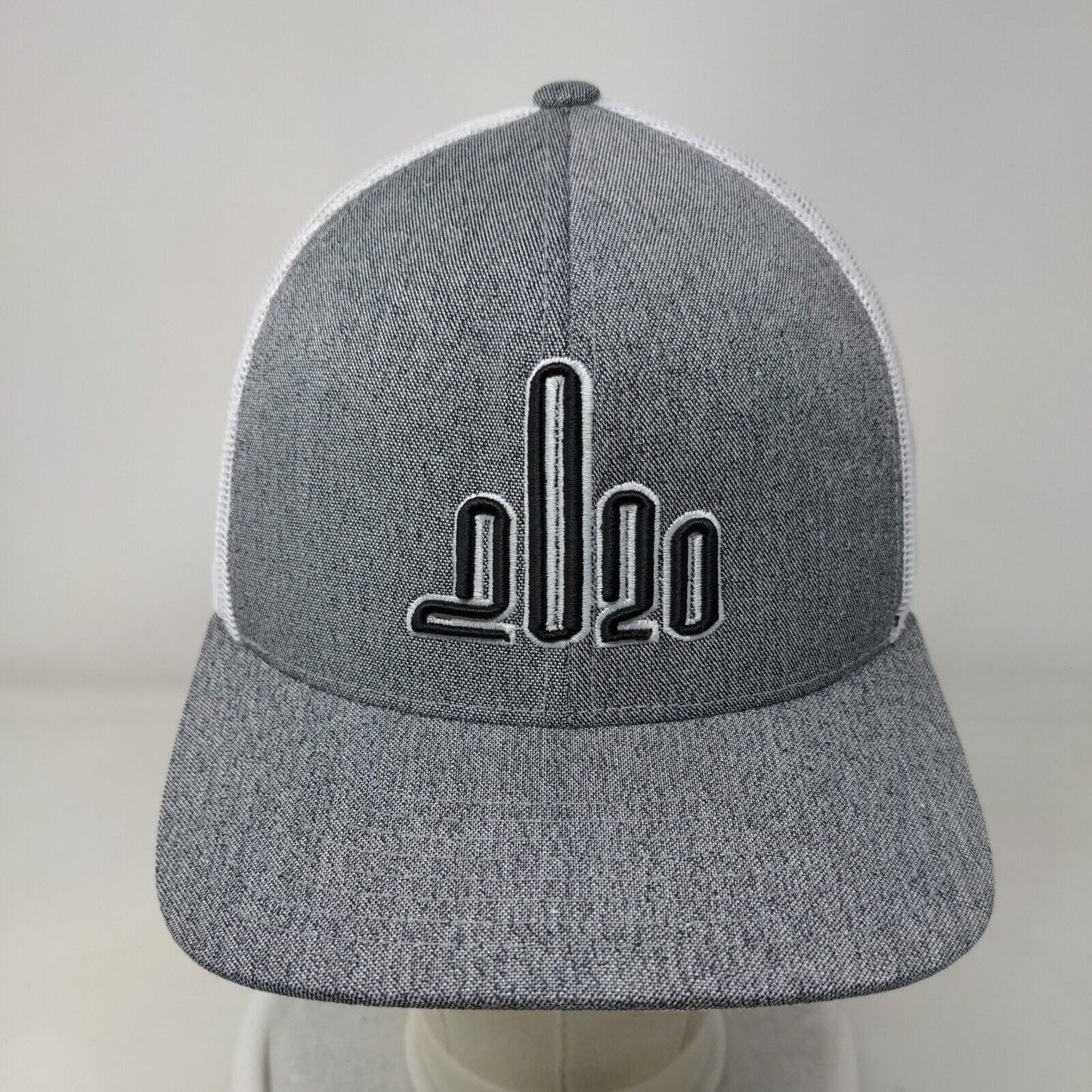 2020 Snapback Trucker Hat Gray OSFA Adjustable Mesh Back Pacific Headwear