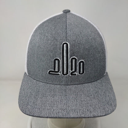 2020 Snapback Trucker Hat Gray OSFA Adjustable Mesh Back Pacific Headwear