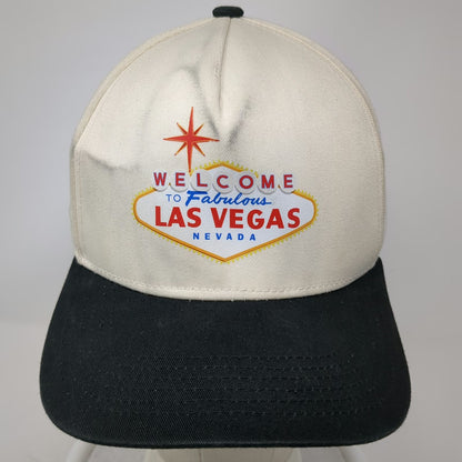 5 Panel Beige Black Hat One Size Las Vegas F1 Formula 1 Racing Snapback Sport