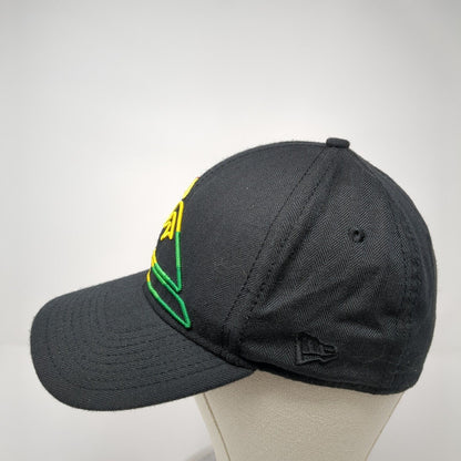 Quiksilver Fitted Hat Black One Size Stretch Fit Embroidered New Era
