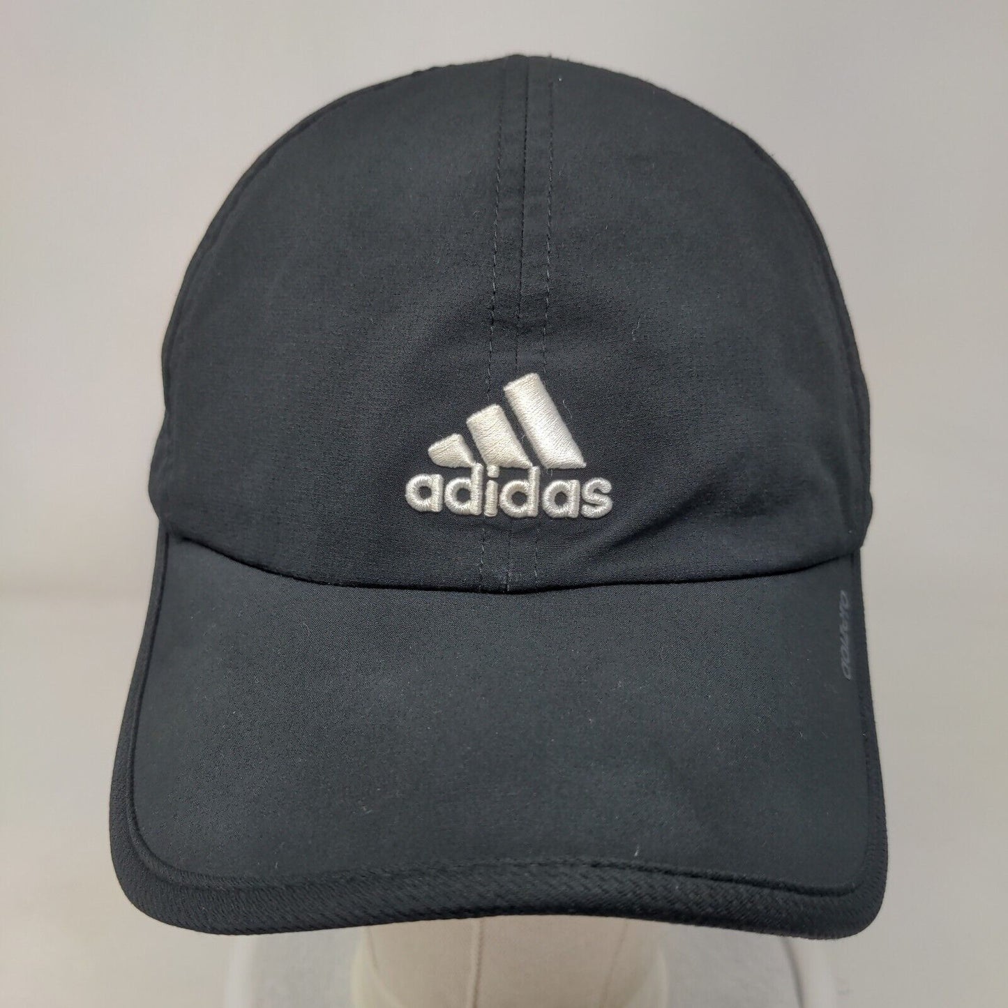 Adidas Adizero Strapback Hat Black One Size Embroidered Climacool