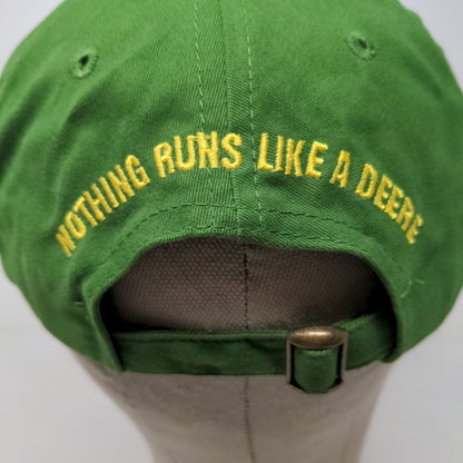 Cary Francis Group Men's Slideback Hat Green OSFA Embroidered John Deere Logo