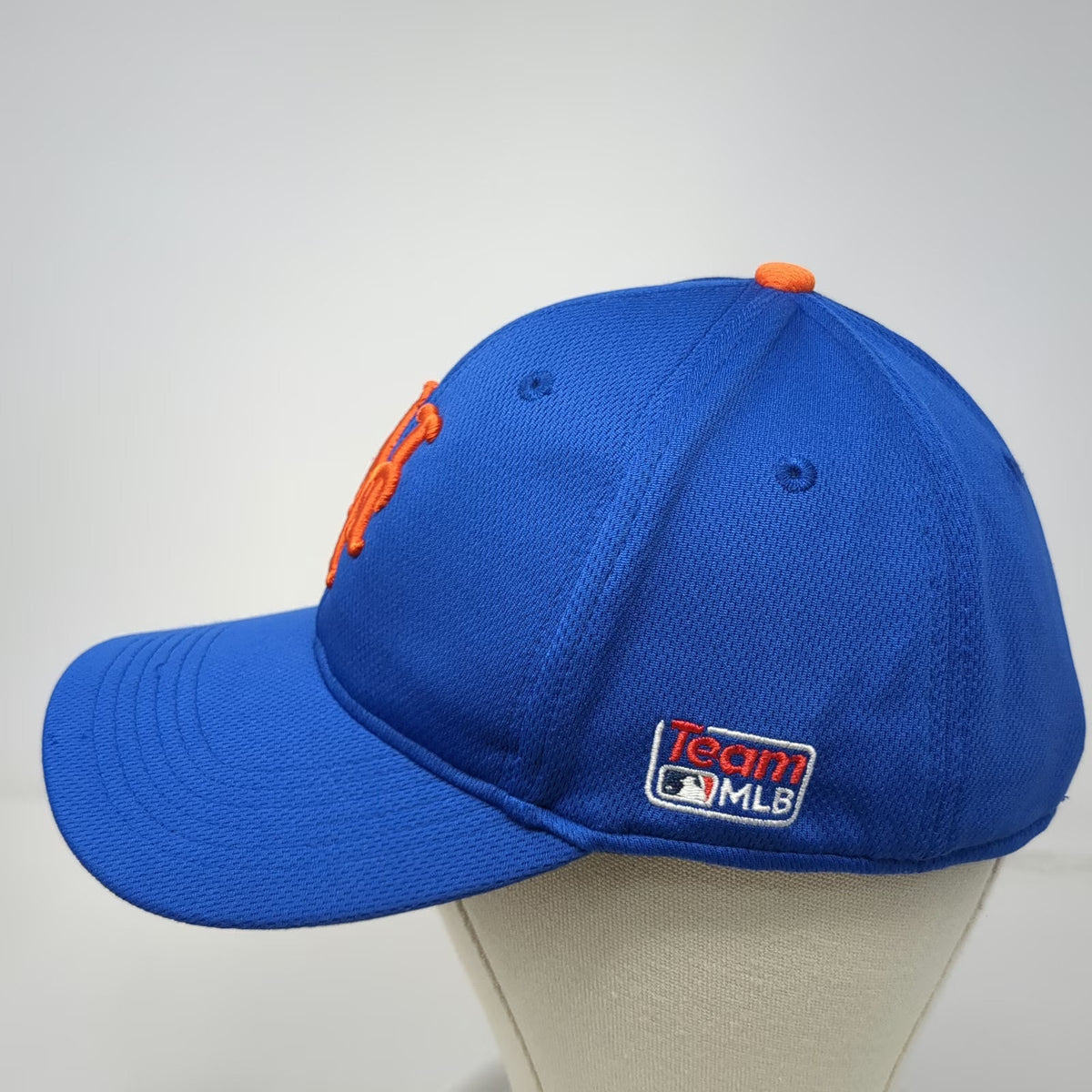 New York Mets MLB OC Sports Baseball Cap Blue One Size Mesh Strapback Hat Curved