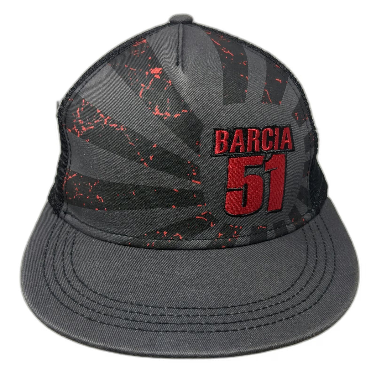 GasGas Justin Barcia 51 Supercross SX Gray Trucker Hat One Size Snapback Racing