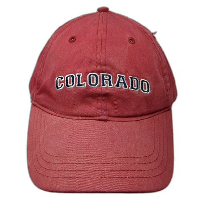 Ouray Sportswear Baseball Cap Red One Size Colorado Embroidered Strapback Hat
