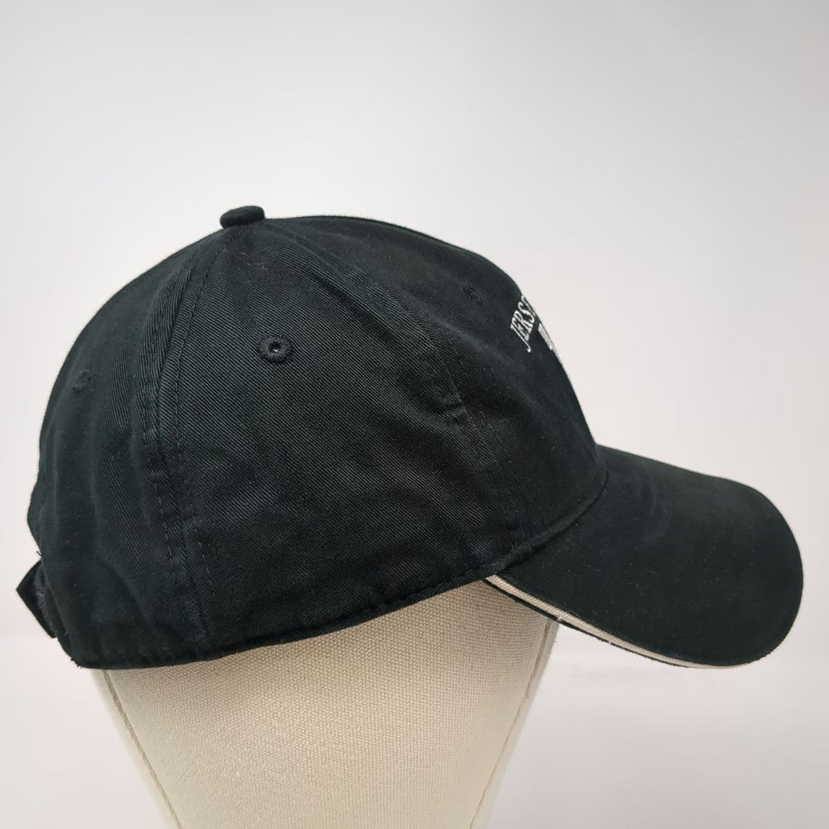Sherry Baseball Cap Black One Size Jersey Shore NJ Embroidered Strapback Hat