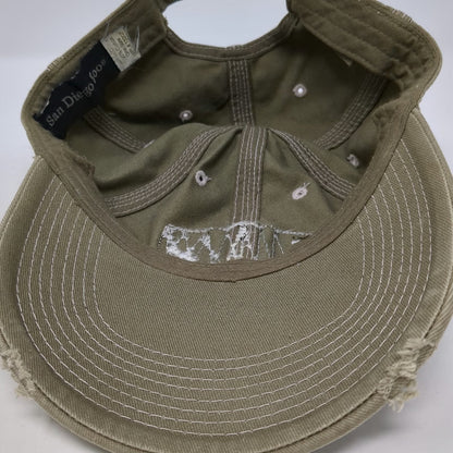San Diego Zoo Baseball Cap Brown One Size Patch Adjustable Slideback Hat