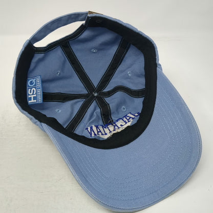 Harvard Square Jackman Maine Blue Baseball Cap Hat One Size Slideback Strapback
