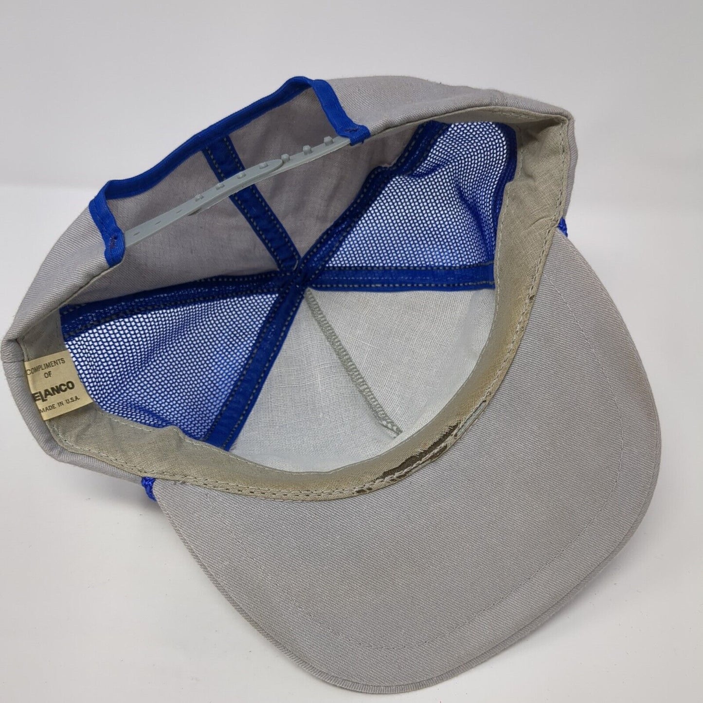 Elanco Sonalan Snapback Hat Gray One Size Adjustable Embroidered Mesh Rope