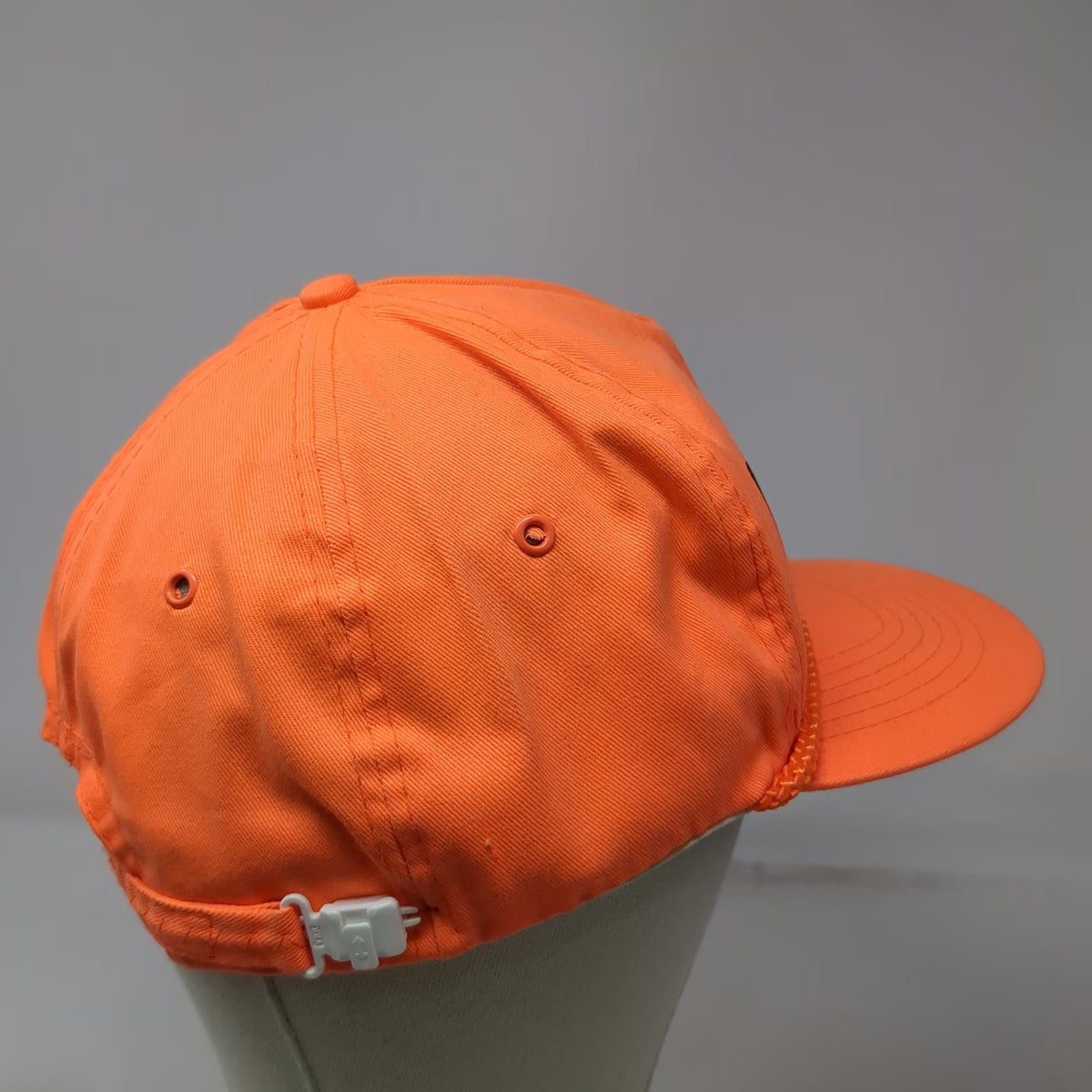San Sun 5 Panel Orange Hat Victim Rope Green Underbrim Slideback Vintage
