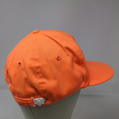 San Sun 5 Panel Orange Hat Victim Rope Green Underbrim Slideback Vintage
