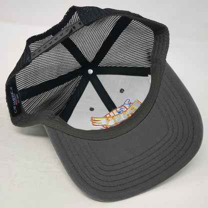 Cap America Trucker Hat Gray One Size The Pike Cafe Logo Mesh Snapback Graphic