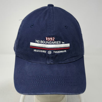 No Boundaries Baseball Cap Blue Red White One Size Cotton Slideback 1992 Hat