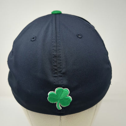 Notre Dame Fighting Irish NCAA Zephyr Blue M Cap Shamrock Indiana State Map Hat