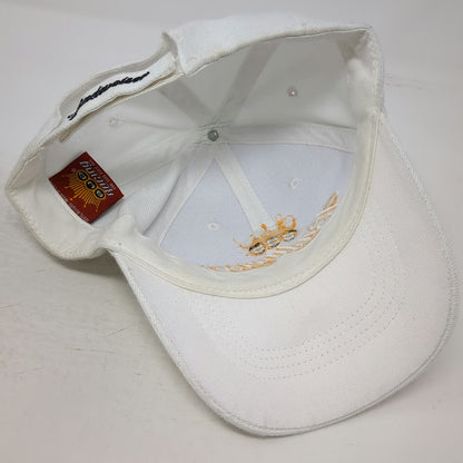 Budweiser Racing Baseball Cap White One Size Strapback Kenny Bernstein Crown Hat